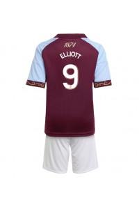 Aston Villa Harvey Elliott #9 Jalkapallovaatteet Lasten Kotipeliasu 2025-26 Lyhythihainen (+ Lyhyet housut)
